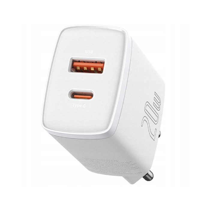 ŁADOWARKA BASEUS COMPACT QUICK CHARGER - BIAŁY